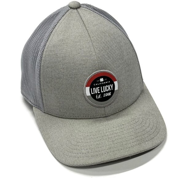 Black‎ Clover Live Lucky Snapback Hat Gray 110 Flex Tech Yupoong Stretch - Picture 3 of 10